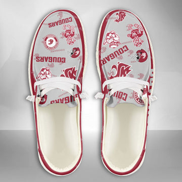 NCAA Washington State Cougars Custom Name Hey Dude Shoes 02 M12