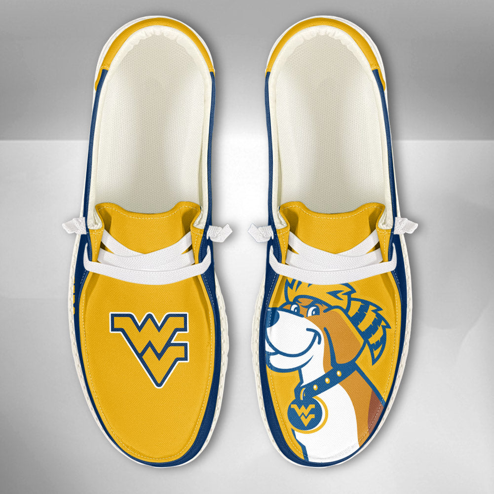 NCAA West Virginia Mountaineers - Custom Name Hey Dude Shoes 02