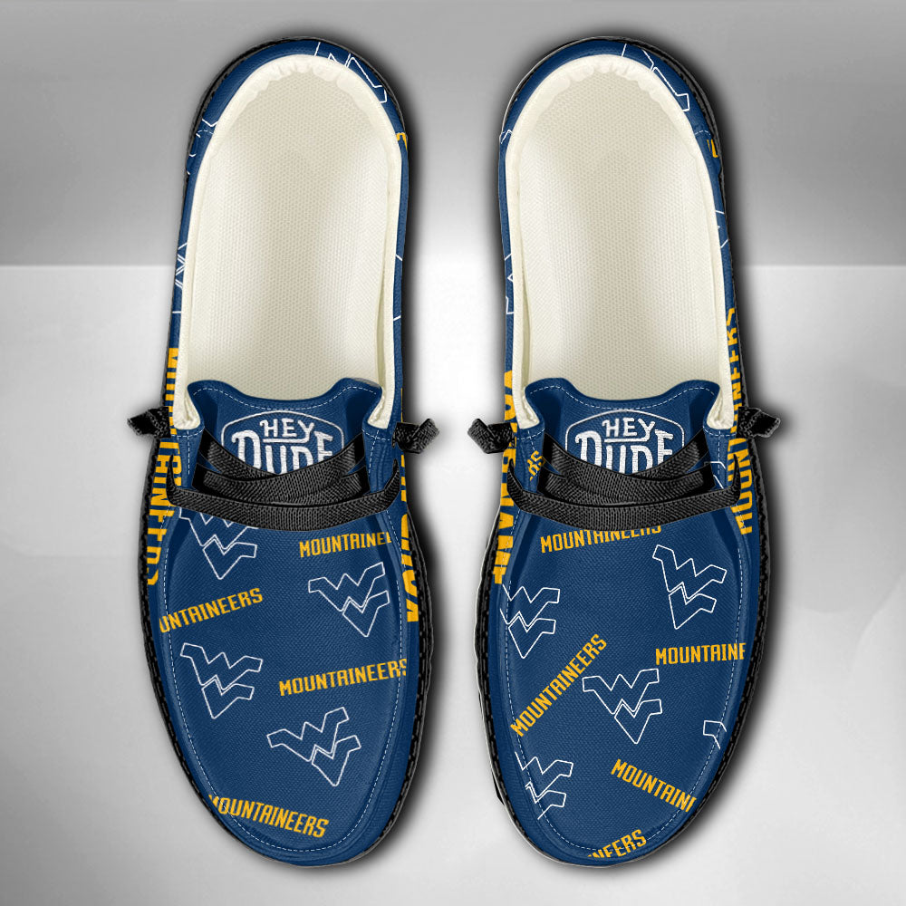 NCAA West Virginia Mountaineers - Custom Name Hey Dude Shoes X03