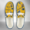 NCAA West Virginia Mountaineers Custom Name Hey Dude Shoes 01 M7