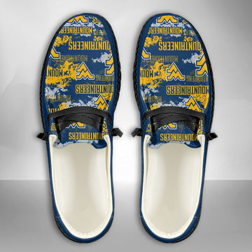 NCAA West Virginia Mountaineers Custom Name Hey Dude Shoes 05 M79
