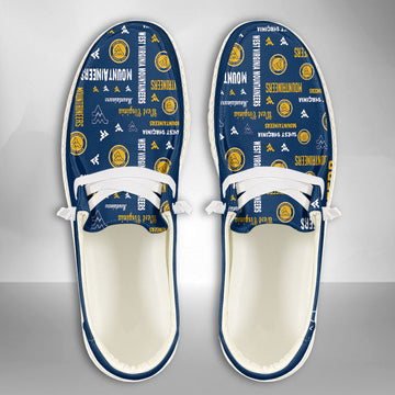 NCAA West Virginia Mountaineers Custom Name Hey Dude Shoes 06 M79