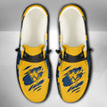 NCAA West Virginia Mountaineers Custom Name Hey Dude Shoes 11 M79