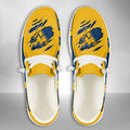 NCAA West Virginia Mountaineers Custom Name Hey Dude Shoes 11 M79