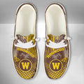 NCAA Western Michigan Broncos Custom Name Hey Dude Shoes 03 M7