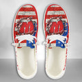 NCAA Wisconsin Badgers Custom Name Hey Dude Shoes 07 M79