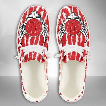 NCAA Wisconsin Badgers Custom Name Hey Dude Shoes 08 M7