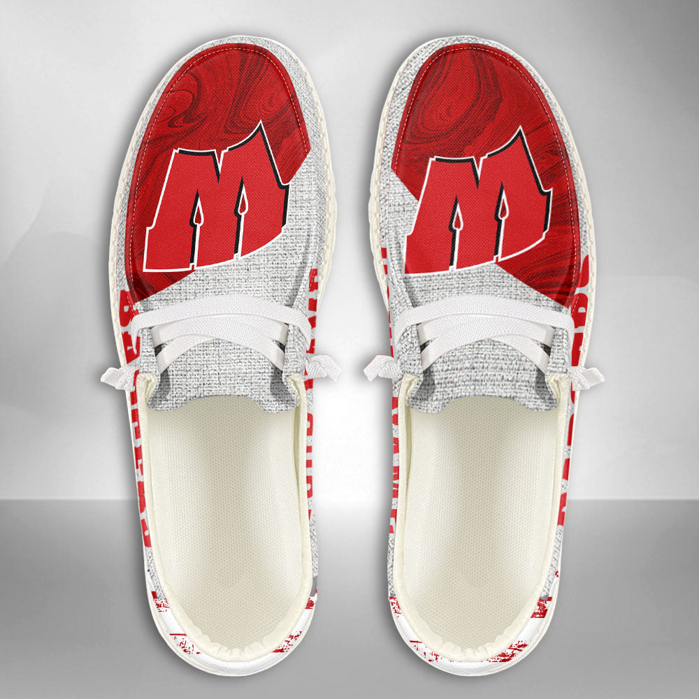 NCAA Wisconsin Badgers Custom Name Hey Dude Shoes 13 M79