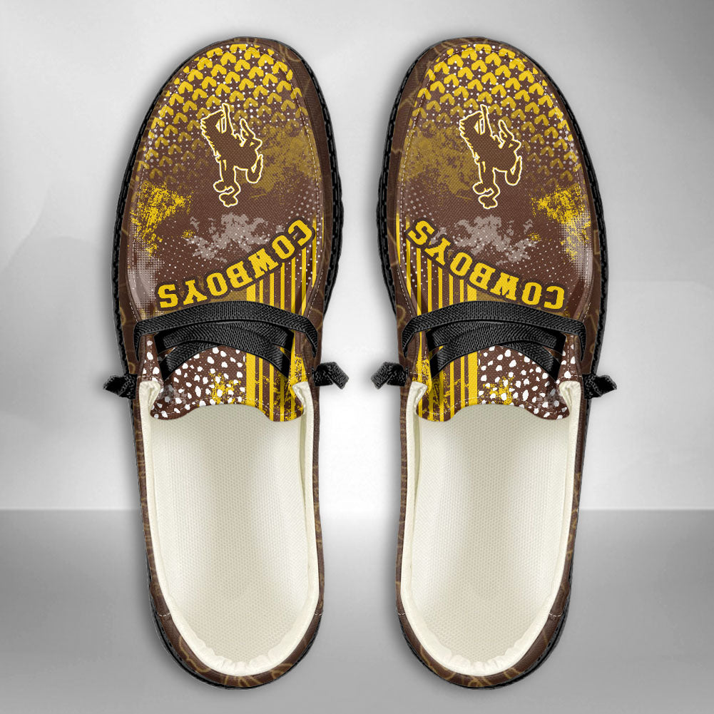 NCAA Wyoming Cowboys Custom Name Hey Dude Shoes 03 M7