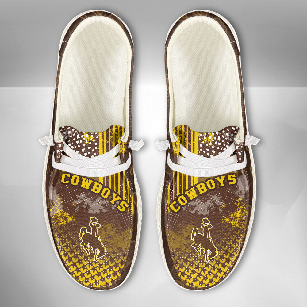 NCAA Wyoming Cowboys Custom Name Hey Dude Shoes 03 M7