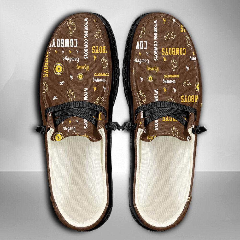 NCAA Wyoming Cowboys Custom Name Hey Dude Shoes 06 M79