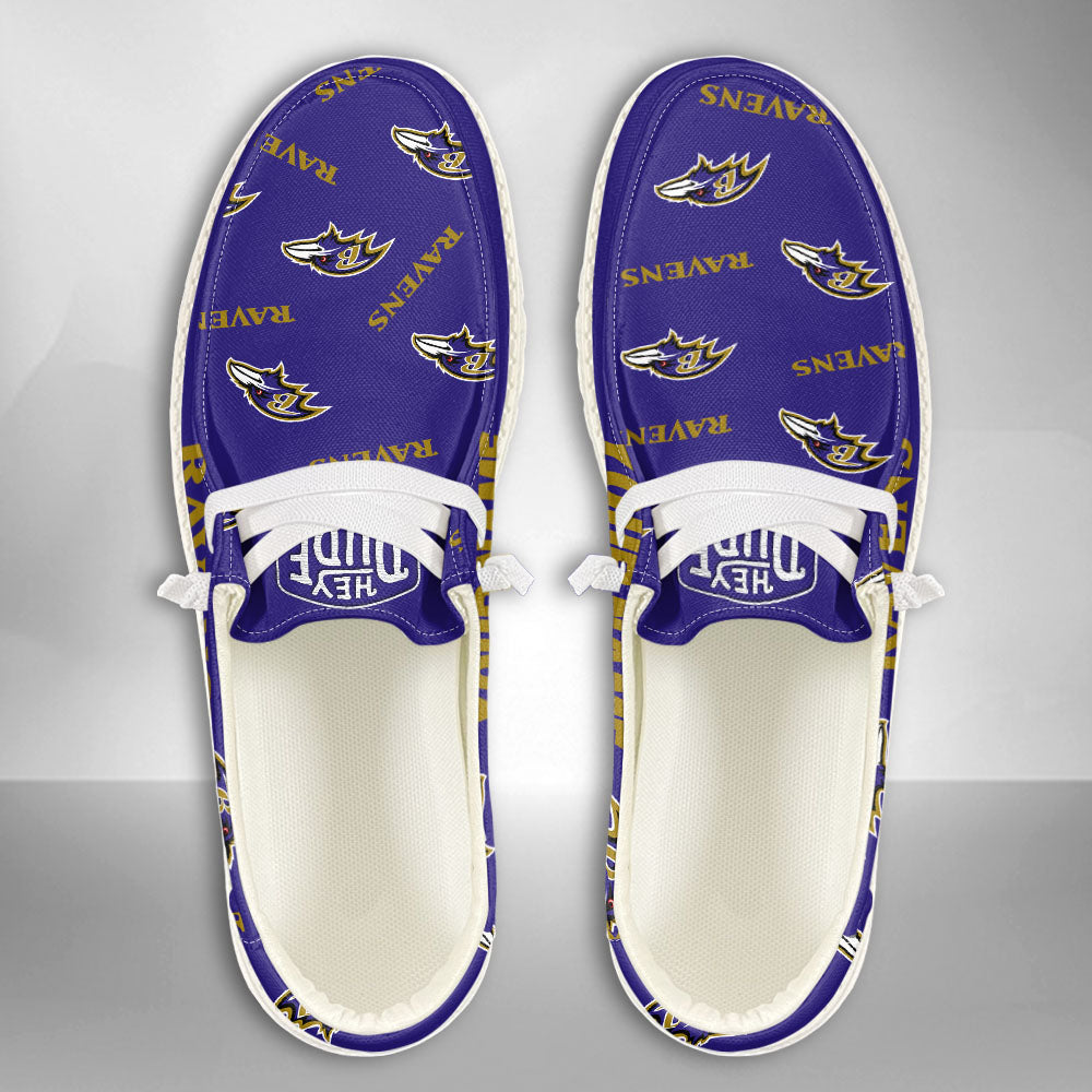 NFL Baltimore Ravens - Custom Name Hey Dude Shoes X03