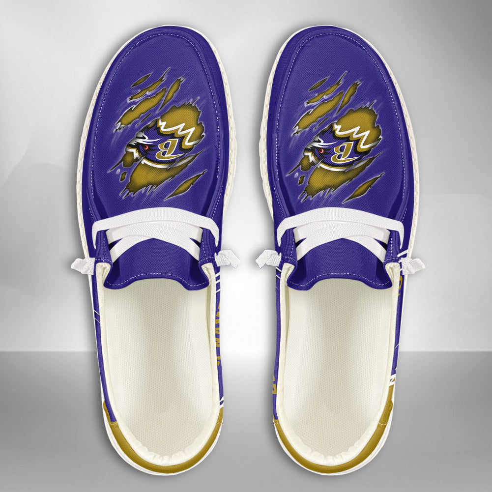 NFL Baltimore Ravens Custom Name Hey Dude Shoes 06 M7