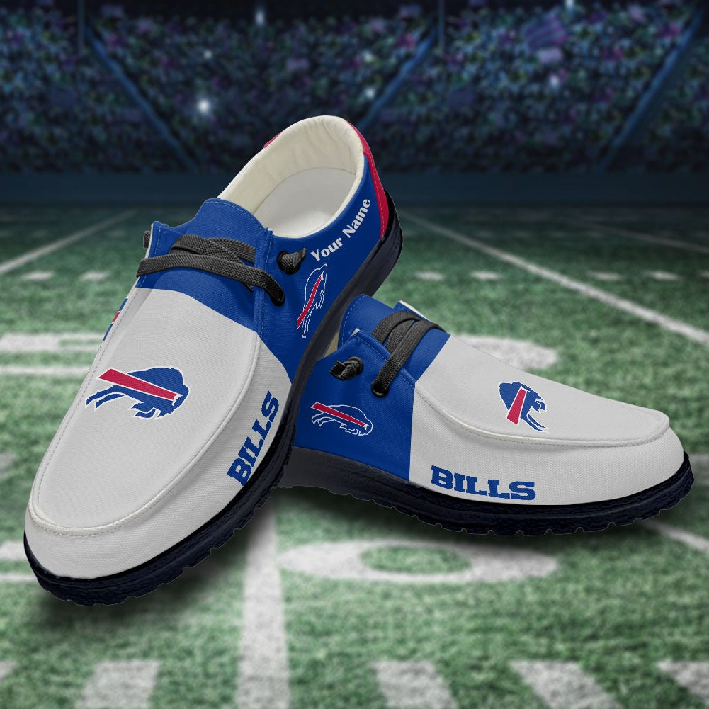 NFL Buffalo Bills Custom Name Hey Dude Shoes 09 M12