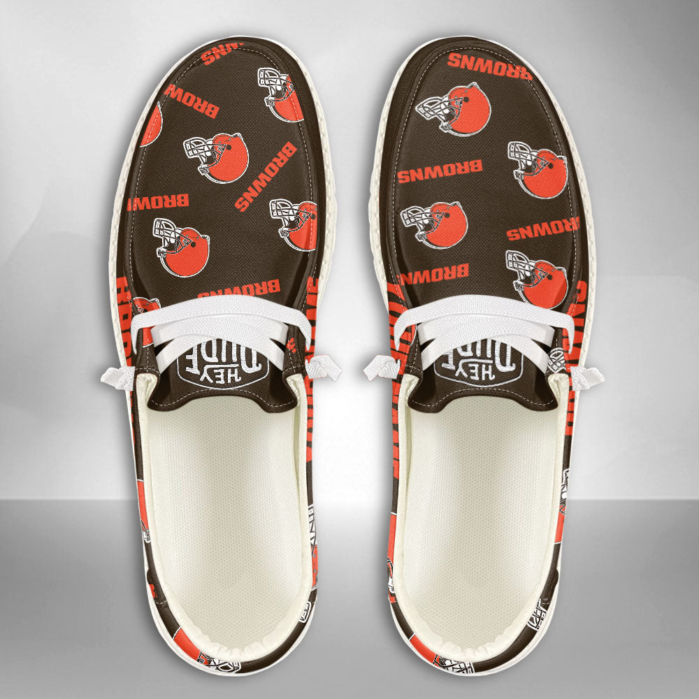 NFL Cleveland Browns - Custom Name Hey Dude Shoes X03
