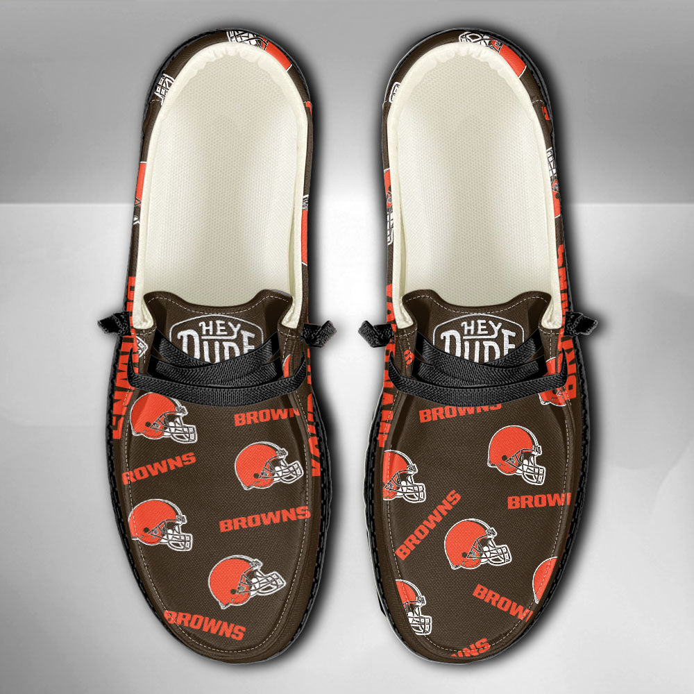 NFL Cleveland Browns - Custom Name Hey Dude Shoes X03