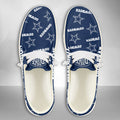 NFL Dallas Cowboys - Custom Name Hey Dude Shoes X03