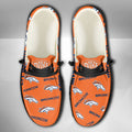 NFL Denver Broncos - Custom Name Hey Dude Shoes X03