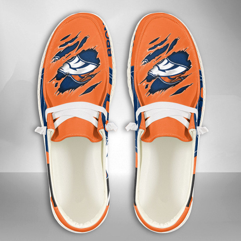NFL Denver Broncos Custom Name Hey Dude Shoes 07 M7