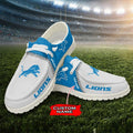 NFL Detroit Lions Custom Name Hey Dude Shoes 08 M12