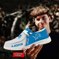 NFL Detroit Lions Custom Name Hey Dude Shoes 08 M12