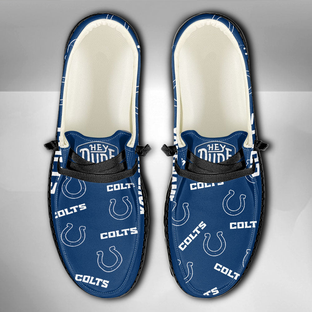 NFL Indianapolis Colts - Custom Name Hey Dude Shoes X03
