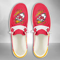 NFL Kansas City Chiefs Custom Name Hey Dude Shoes 06 M7