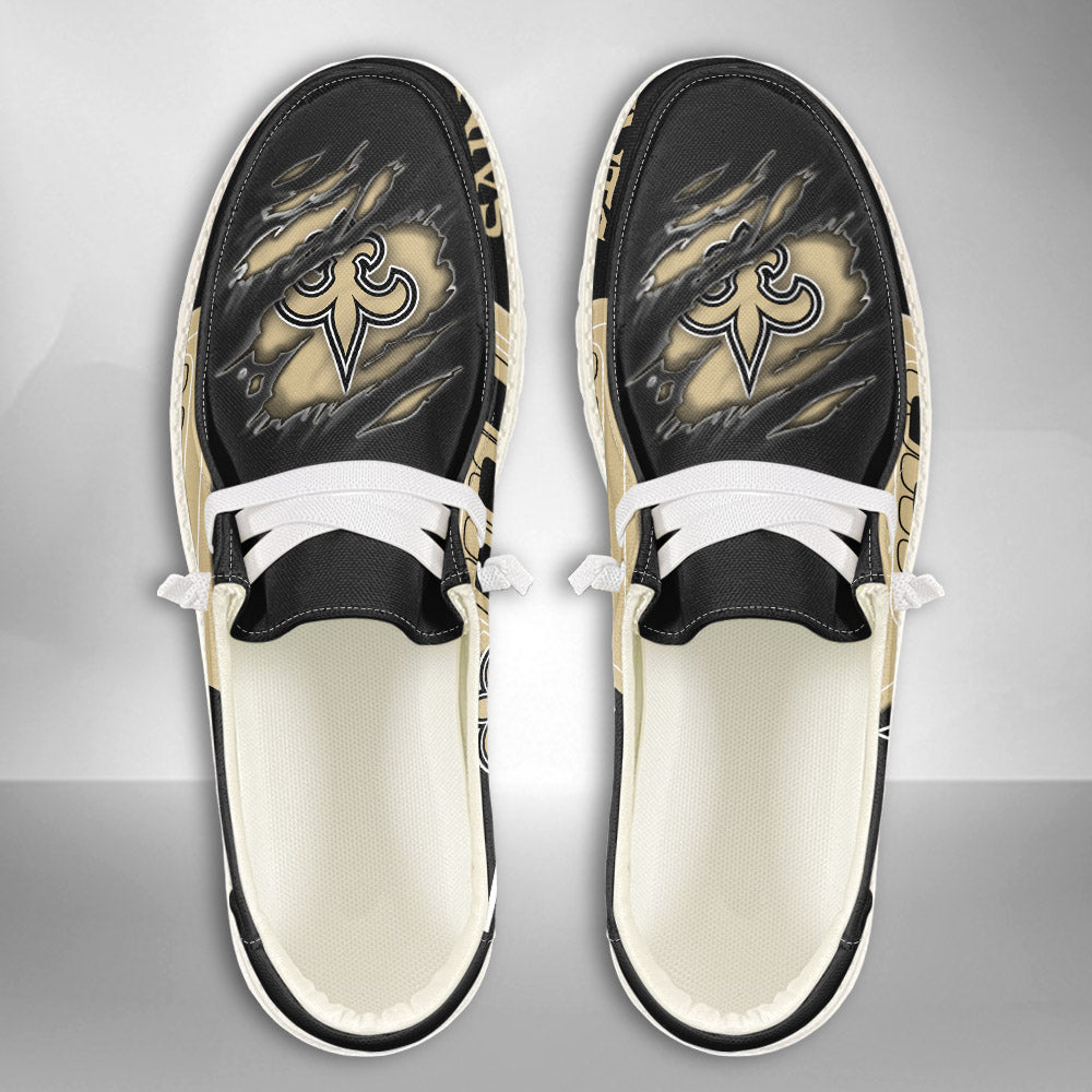 NFL New Orleans Saints Custom Name Hey Dude Shoes 07 M7