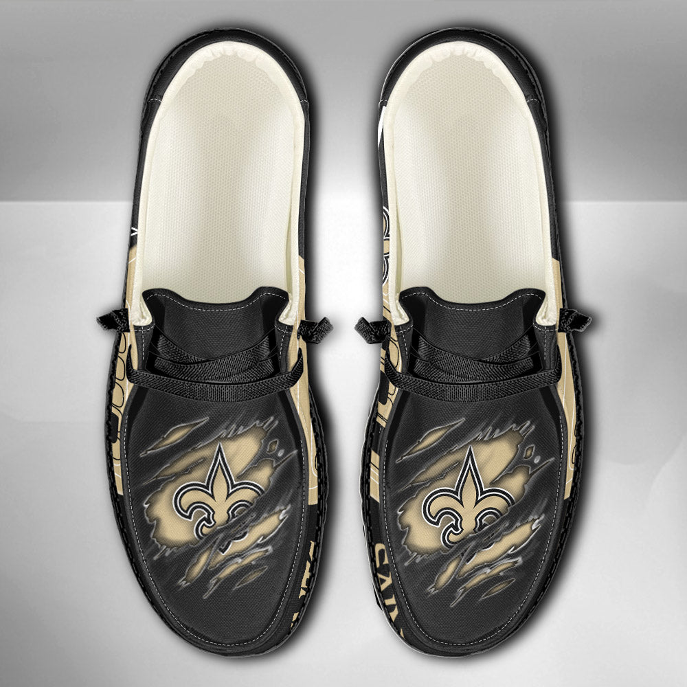 NFL New Orleans Saints Custom Name Hey Dude Shoes 07 M7