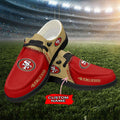 NFL San Francisco 49ers Custom Name Hey Dude Shoes 08 M12