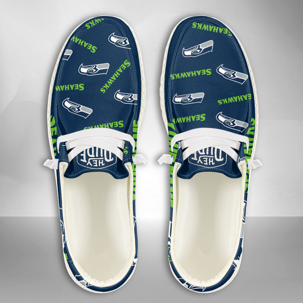 NFL Seattle Seahawks - Custom Name Hey Dude Shoes X03