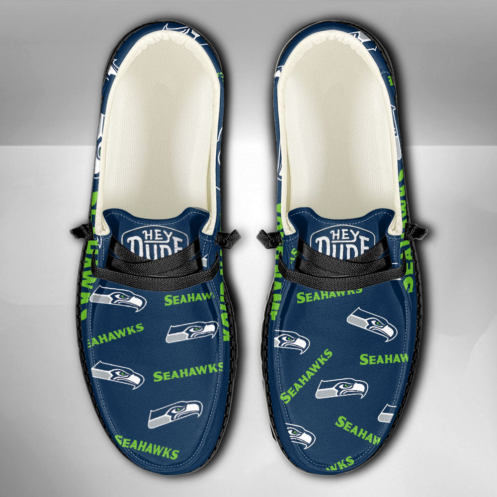 NFL Seattle Seahawks - Custom Name Hey Dude Shoes X03