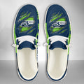 NFL Seattle Seahawks Custom Name Hey Dude Shoes 07 M7