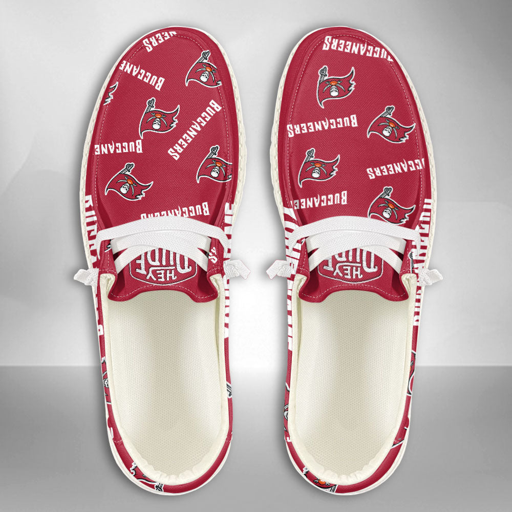 NFL Tampa Bay Buccaneers - Custom Name Hey Dude Shoes X03