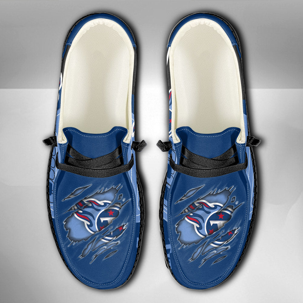 NFL Tennessee Titans Custom Name Hey Dude Shoes 07 M7