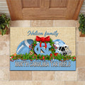 North Carolina Tar Heels Doormat Personalized Your Name, Sport Team Doormat, Christmas Gifts For Football Fan, Home Decor ETHY-52726
