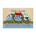 North Carolina Tar Heels Doormat Personalized Your Name, Sport Team Doormat, Christmas Gifts For Football Fan, Home Decor ETHY-52726