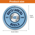 North Carolina Tar Heels Fitness Circle Aluminium Ornament 2 Side Trending New Arrivals H52883 ETUG311023