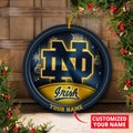 Notre Dame Fighting Irish Circle Aluminium Custom Ornament 2 Side Trending New Arrivals H52912 ETUG311023