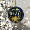 Notre Dame Fighting Irish Circle Aluminium Custom Ornament 2 Side Trending New Arrivals H52912 ETUG311023