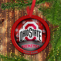 Ohio State Buckeyes Circle Aluminium Custom Ornament 2 Side Trending New Arrivals H52912 ETUG311023
