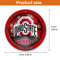 Ohio State Buckeyes Circle Aluminium Custom Ornament 2 Side Trending New Arrivals H52912 ETUG311023