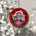 Ohio State Buckeyes Circle Aluminium Custom Ornament 2 Side Trending New Arrivals H52912 ETUG311023