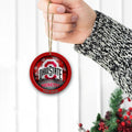 Ohio State Buckeyes Circle Aluminium Custom Ornament 2 Side Trending New Arrivals H52912 ETUG311023