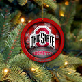 Ohio State Buckeyes Circle Aluminium Custom Ornament 2 Side Trending New Arrivals H52912 ETUG311023