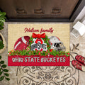 Ohio State Buckeyes Doormat Personalized Your Name, Sport Team Doormat, Christmas Gifts For Football Fan, Home Decor ETHY-52726