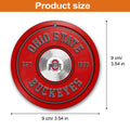 Ohio State Buckeyes Fitness Circle Aluminium Ornament 2 Side Trending New Arrivals H52883 ETUG311023
