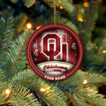 Oklahoma Sooners Circle Aluminium Custom Ornament 2 Side Trending New Arrivals H52912 ETUG311023