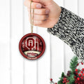 Oklahoma Sooners Circle Aluminium Custom Ornament 2 Side Trending New Arrivals H52912 ETUG311023