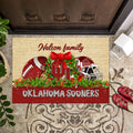 Oklahoma Sooners Doormat Personalized Your Name, Sport Team Doormat, Christmas Gifts For Football Fan, Home Decor ETHY-52726